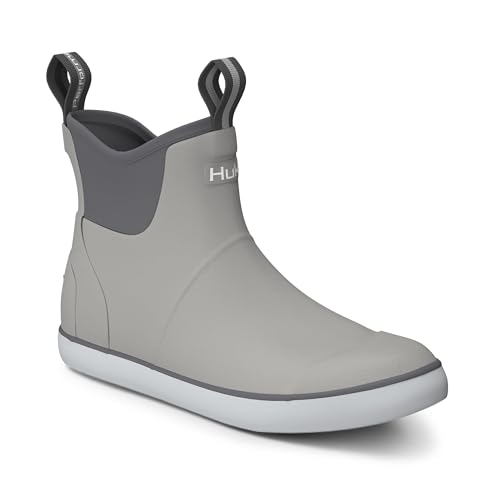HUK Men's Rogue Wave Fishing & Deck Boots - Solid Grey, 11