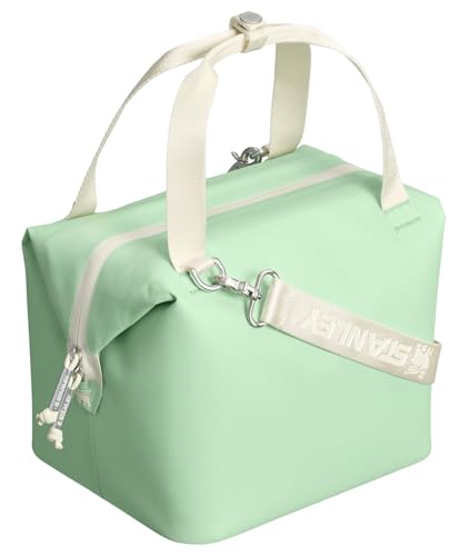 Stanley All Day Julienne Mini Soft Cooler Bag and Lunch Box 7.4 Quarts | 10 Can Cooler with Handles and Strap | Stays Cold for Hours | Insulated Travel Bag with Zipper | BPA-Free | Pistachio