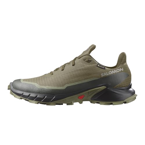 Salomon Alphacross 5 Gore-TEX Trail Running Shoes Olive Night/Black/Deep Lichen Green Men’s