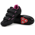 Women’s Indoor Cycling Shoes with Delta Cleats - Black & Pink Variation 9