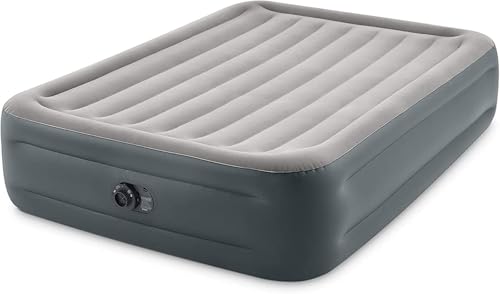 Intex Queen Dura-Beam Airbed with Internal Electric Pump, 18-Inch Height