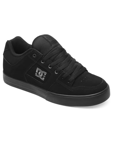 DC Mens Pureskateshoe Skateboarding Shoes - Black/Pirate Black, Size 10