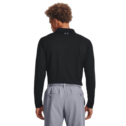 Under Armour Men’s Performance Polo 3.0 Long Sleeve - Large Black