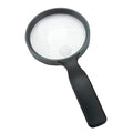 Round 4.3 Inch Handheld Magnifier with 2x Power and 3.5x Spot Lens - Black