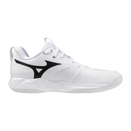 Mizuno Women's Wave Momentum Pro Volleyball Shoe - White Black, Size 8