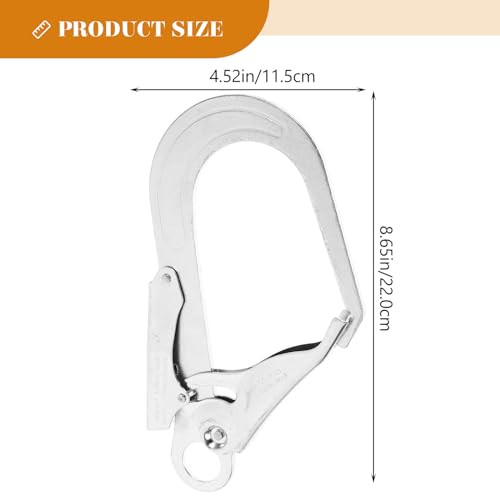 Heavy Duty Alloy Steel Carabiner Clip Hook for Safety Fall Protection & Climbing