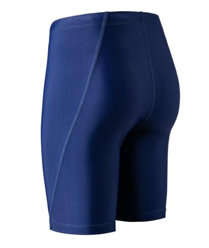 X-Small Boys Swim Jammers - Navy Blue Youth Competitive Swim Shorts UPF 50+