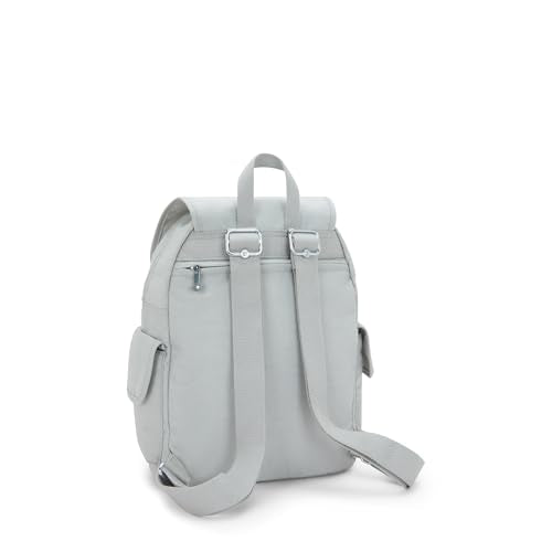 Kipling Women's City Pack Small Backpack - Grey, Lightweight & Water-Resistant - 10.75''L x 13.25''H x 7.5''D