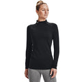 Under Armour Women's Authentics Mock Neck T-Shirt - Medium Black & White
