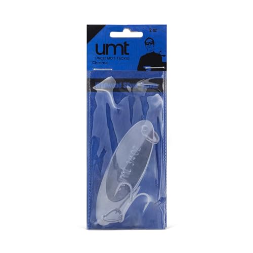 5 Pack 3/4oz Chrome Fishing Spoon Lures with Sharp Treble Hooks for Saltwater & Freshwater