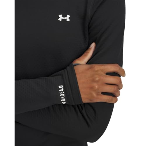 Under Armour Women's Base 4.0 Crew Neck Baselayer Top Medium Black/White