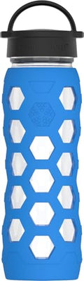 22oz Glass Water Bottle with Leak-Proof Screw Cap - Ocean