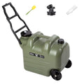 7.4 Gallon Water Jug with Wheels & Folding Handle - Leakproof Portable Water Container