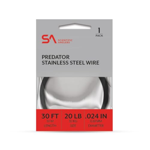 Scientific Anglers Stainless Steel Wire Predator Leaders 30' - 20lb
