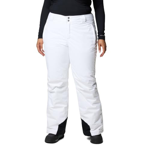 Columbia Bugaboo II Snow Pants - Large White Waterproof Insulated Women's Ski Trousers