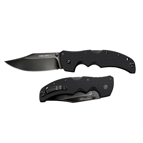 Cold Steel Recon 1 Folding Knife Clip Point Plain Edge 4-Inch S35VN Blade
