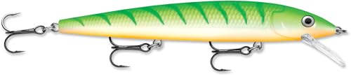 Fishing Lure - Husky Jerk Green Tiger UV 4-3/4" Jointed Baitfish Bait for Bass Pike Walleye