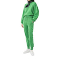 Lacoste Women's Two-Ply Green Trackpants - Calathea Style, Tapered Fit