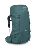 Osprey Renn 65L Women's Hiking Backpack Blue Cascade/Melon Orange - Adjustable Fit, Raincover