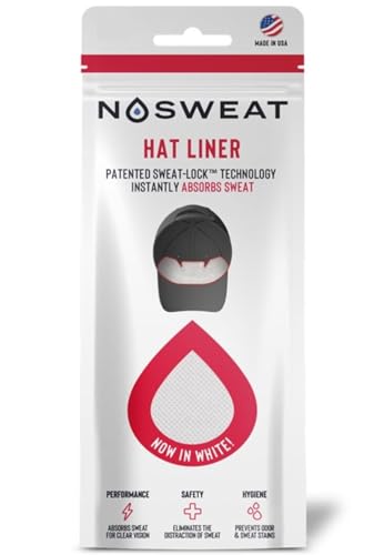 Golf Hat Sweat Liner 25 Pack - PGA Tour Licensed Prevents Stains & Odor - Made in USA
