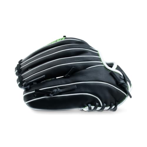 Marucci Krewe V3 Series Baseball Glove - Right Hand Infield Black Neon Green