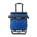 Columbia Crater Peak Wheeled Cooler 50 Can Rolling Cooler - Blue, Collapsible Cooler with Super Foam Insulation & All-Terrain Cart