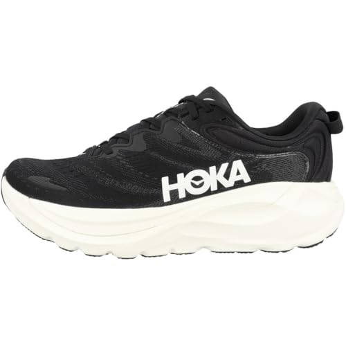 HOKA Men's Gaviota 6 Running Shoes 9.5 Black White Stability Support