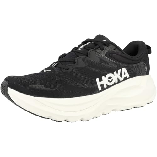 HOKA Men's Gaviota 6 Running Shoes 9.5 Black White Stability Support