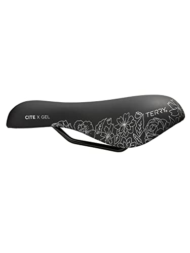 Flower Terry Women's Gel Bike Saddle - Wide Shock-Absorbing Bicycle Seat
