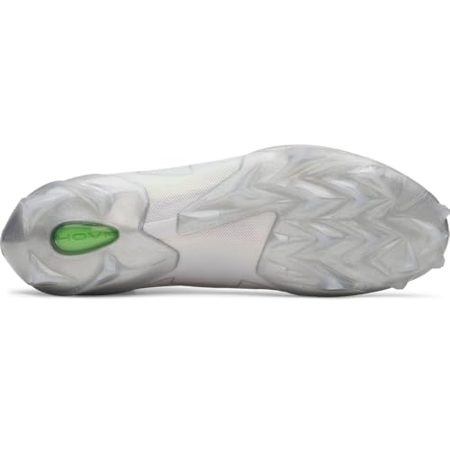 Men's Football Cleats - Under Armour Blur Pro Molded TPU - 11.5 White/Silver/Halo Gray
