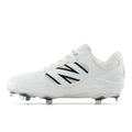 New Balance Men's Fresh Foam X 3000 V7 Baseball Cleats - White/Black, Size 7.5