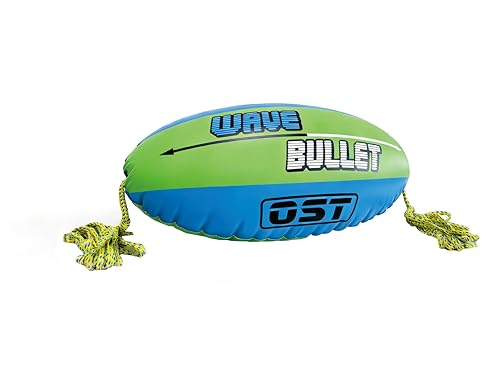 Inflatable Towable Tube Ball with 60ft Tow Rope - Water Sports Safety & Visibility