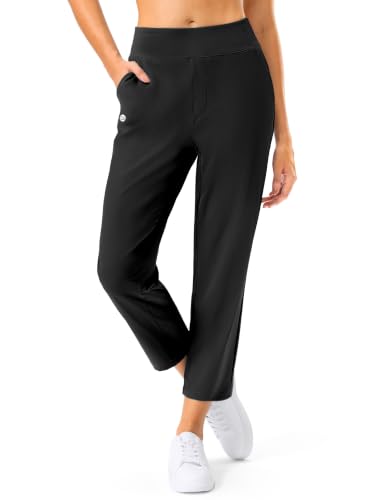 Women's Golf Pants 24.5 Inseam Black with 4 Pockets - Large