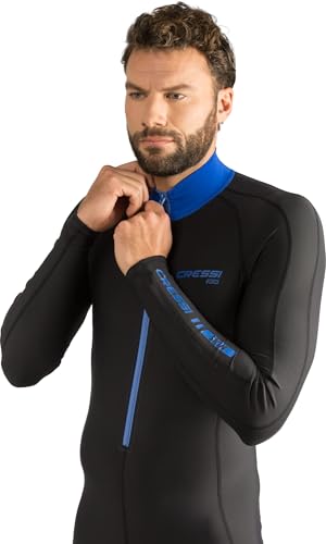 Adult Full Wetsuit for Water Sports - Large Black Blue UV Protection