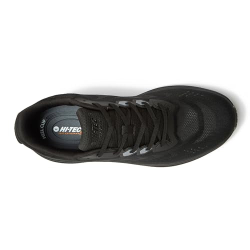 Men's Non-Slip Mesh Work Shoes - Water Resistant Food Service Sneakers, Wide Size 7-16, Black & Wide 11