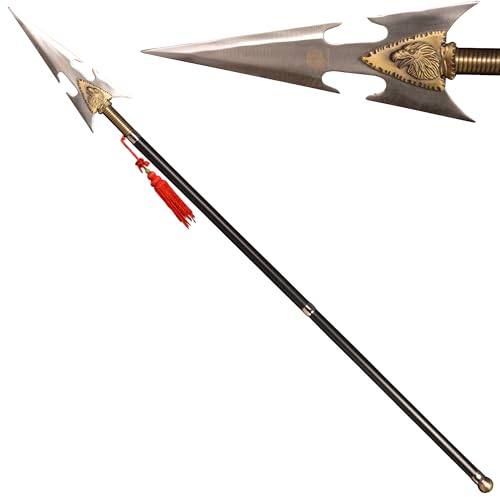 Handmade Stainless Steel Spear 56.3 inches - Style A - Outdoor Hunting & Camping