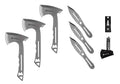 Smith & Wesson Bullseye Throwing Combo Kit with Full Tang Steel Axes & Knives