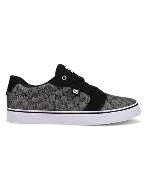 DC Men's Anvil TX SE Skate Shoe, Grey/Black, 8