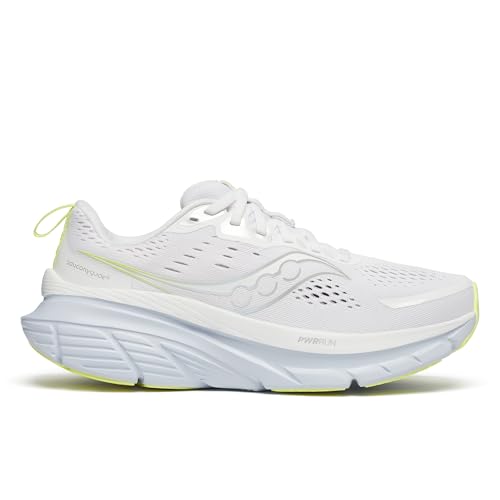 Saucony Women's Guide 18 Running Sneakers - White/Ice Melt, Size 8