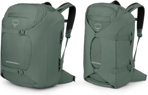 Carry-On Travel Backpack 46L with Compression & Padded Laptop Sleeve – Green
