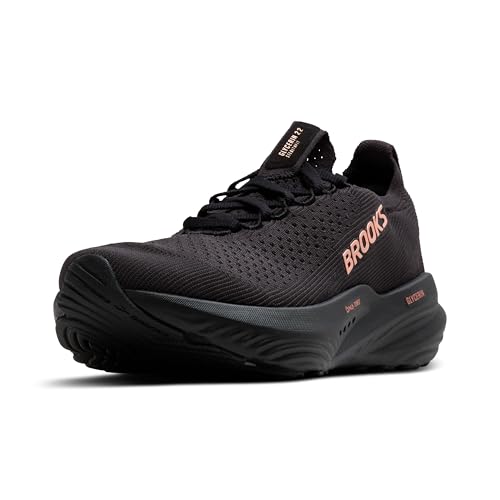Brooks Women's Glycerin Stealthfit 22 Running Shoes - Black/Grey/Rose Gold, Size 9.5