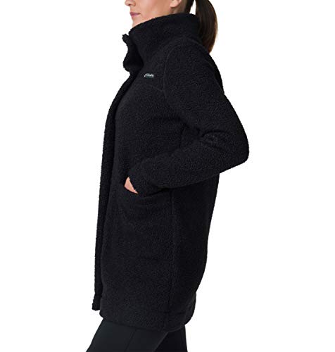 Columbia X-Small Black Panorama Sherpa Long Jacket - Cozy Winter Coat