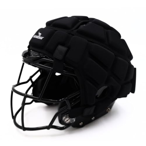 Guardian Impact-Reducing Soft-Shell Helmet Cover for Football & Lacrosse - Black, One Size
