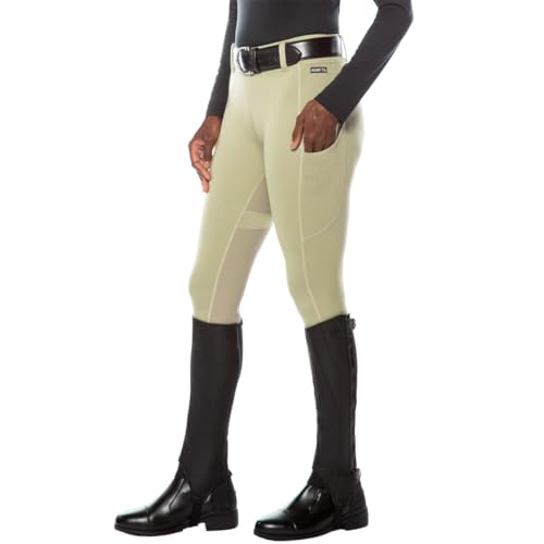 Women's Flex 3.0 Full Seat Horse Riding Tights - Medium Tan