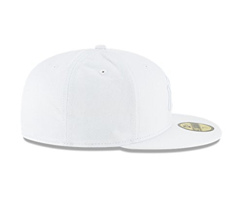 Adult Baseball Cap - New York Yankees 59FIFTY Fitted Hat - White Variation