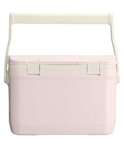 Stanley Adventure 16 Qt Rose Quartz Cooler - Heavy Duty Camping Cooler with Easy Carry Handle, Leakproof & BPA-Free