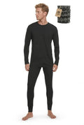 Men's Merino Wool Base Layer Set - Charcoal Small, Midweight & Lightweight