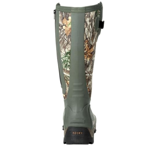 Rocky Men’s Sport Pro Insulated Hunting Boots Realtree Edge Side-Zip 1200g Waterproof