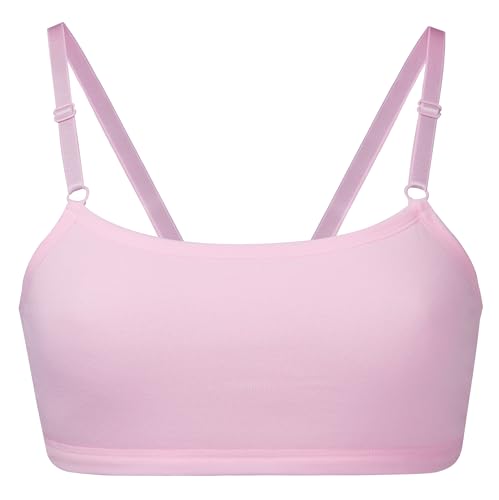 Herepai Cotton Training Bras for Girls 7-14 Years Light Color 4 - Seamless Cami