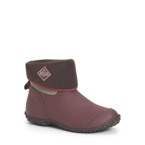 MUCK Women's Muckster II Mid Rubber Boot - Rum Raisin W/Herringbone Variation